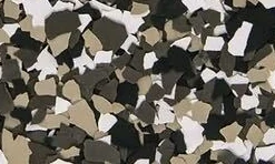 Autumn Brown epoxy flake blend